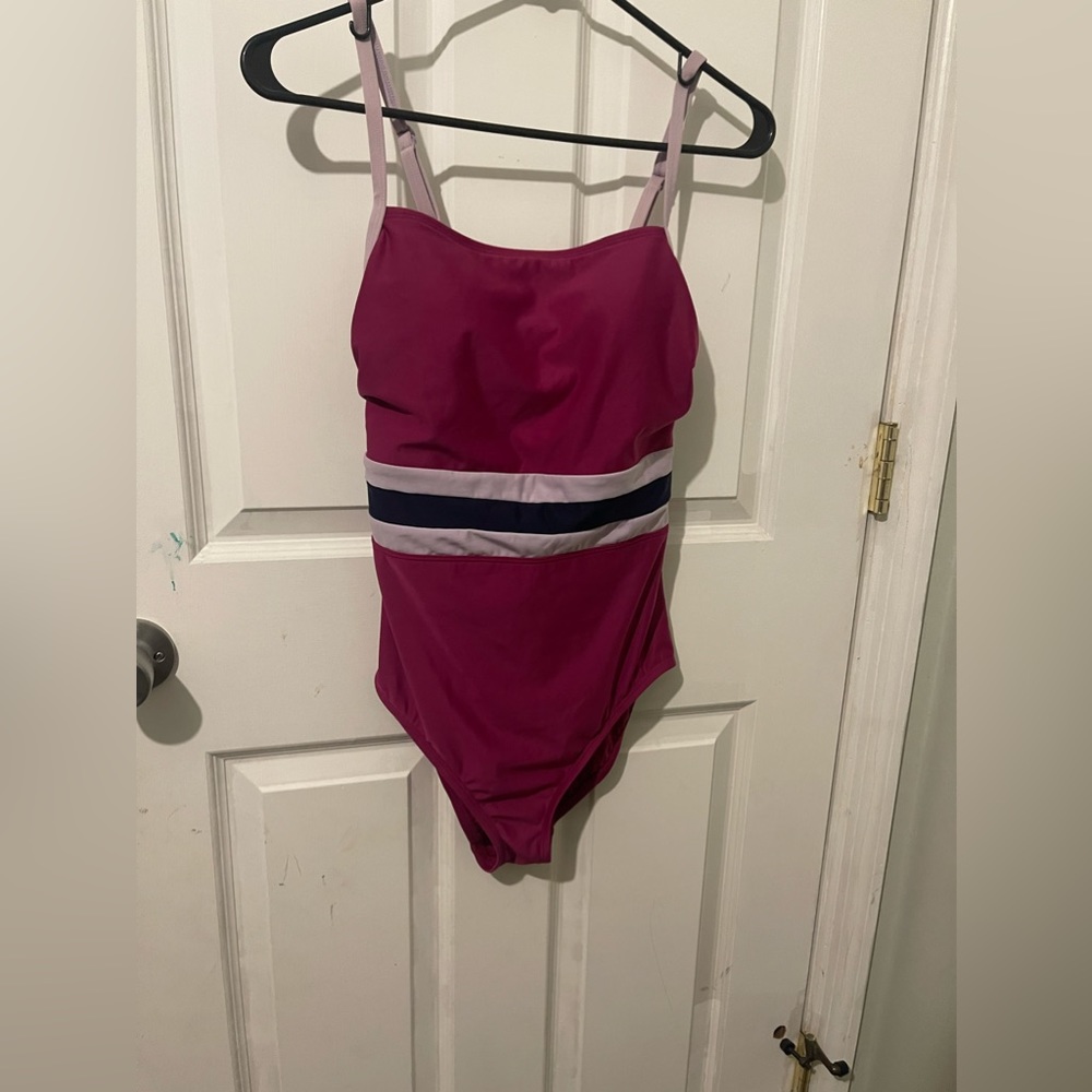 All in motion one piece swim wear